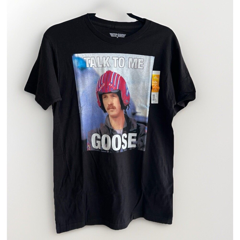 Men's  Top Gun Talk To Me Goose Graphic T-shirt Tee Size Medium